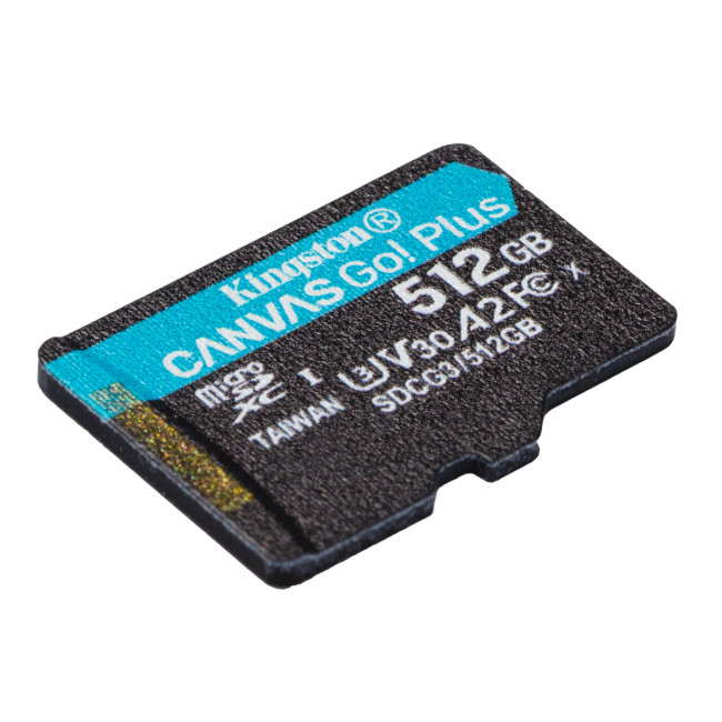 Карта памяти Kingston 512GB microSDXC Canvas Go Plus 170R A2 U3 V30 Card W/O ADP Kingston SDCG3/512GBSP Карта памяти Kingston 512GB microSDXC Canvas Go Plus 170R A2 U3 V30 Card W/O ADP Kingston SDCG3/512GBSP