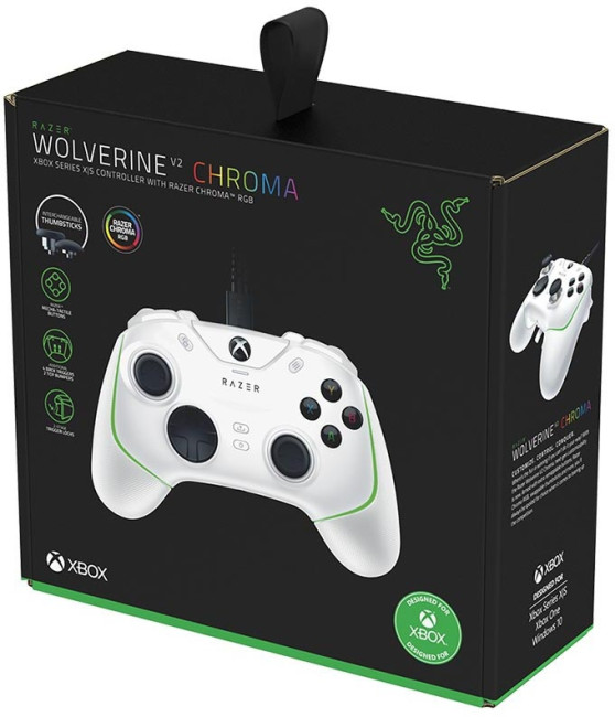 Игровой контроллер Wolverine V2 Chroma White Razer RZ06-04010200-R3M1 Игровой контроллер Wolverine V2 Chroma White Razer RZ06-04010200-R3M1