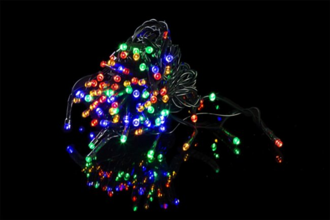 Гирлянда Гирлянда 200LED 220V, 8 режимов, 20 м, нить, разноцветная