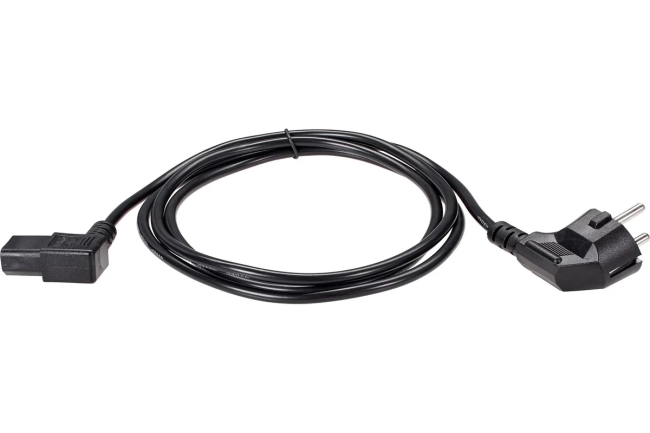 Кабель комп - розетка 220V EU (угол-угол)<VDE> 3GX0,75mm2, 1,8m, медь, Telecom <TE021DA-CU0.75-1.8M> VCOM TE021DA-CU0.75-1.8M