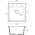Кухонная мойка GRANFEST GranFest URBAN 245 gray