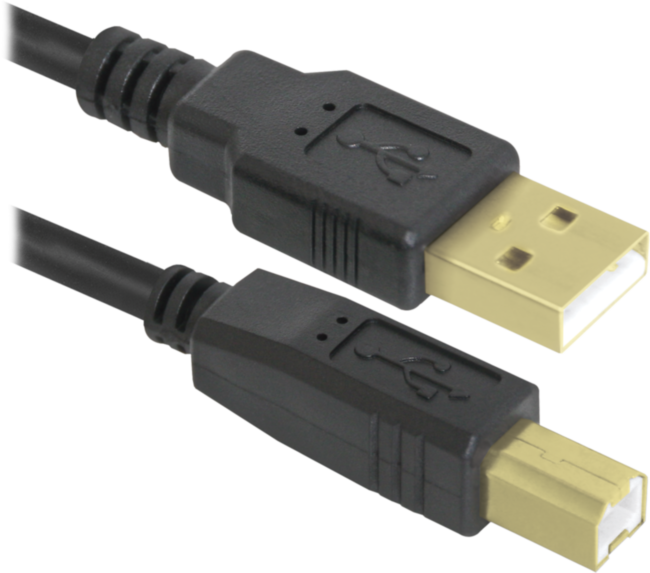 Defender USB кабель USB04-06PRO USB2.0 AM-BM, 1.8м Defender USB 2.0 Type-AM - USB 2.0 Type-BM 1.8м