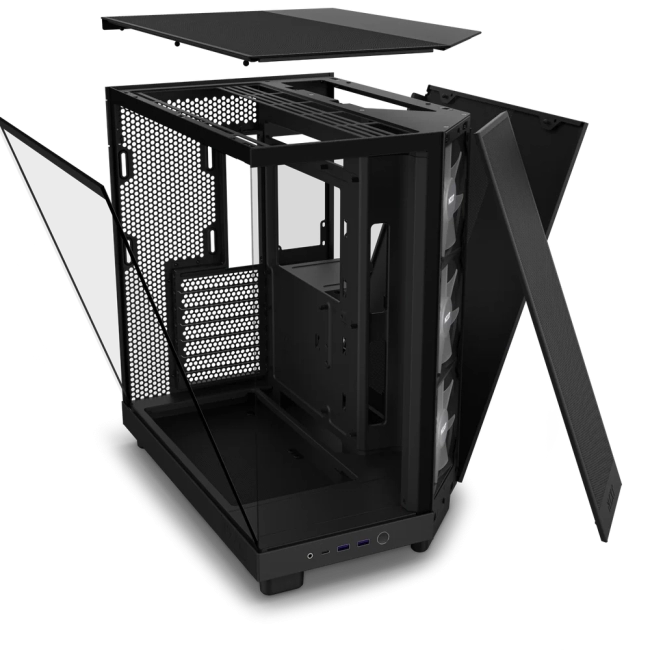 Корпус без блока питания NZXT H6 Flow RGB CC-H61FB-R1 Корпус без блока питания NZXT H6 Flow RGB CC-H61FB-R1