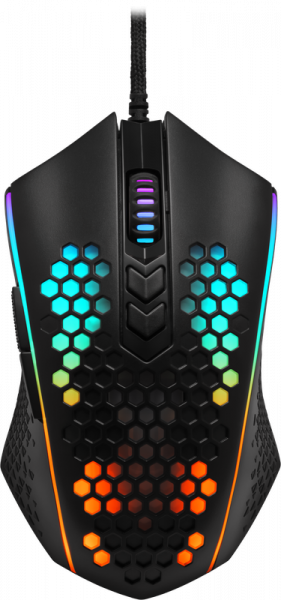 Redragon Проводная игровая мышь Memeanlion honeycomb Оптика, RGB, 12400 DPI, Легкая Defender Redragon Memeanlion honeycomb
