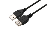 Кабель GoPower удлинитель USB2.0 (m)-USB (f) 1.5м ПВХ черный в пакете (1/200) GoPower 00-00029634