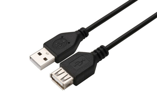 Кабель GoPower удлинитель USB2.0 (m)-USB (f) 1.5м ПВХ черный в пакете (1/200) GoPower 00-00029634