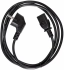 Кабель комп - розетка 220V EU (угловой)<VDE> 3GX0,75mm2, 1,8m, медь, Telecom <TY021-CU0.75-1.8M> VCOM TY021-CU0.75-1.8M