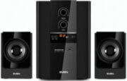 SVEN MS-1820 чёрный, акустическая система 2.1, мощность(RMS):18Вт+2х11 Вт, FM-тюнер, USB/SD, дисплей, ПДУ SVEN MS-1820