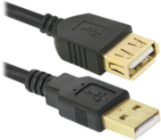 Defender USB кабель USB02-06PRO USB2.0 AM-AF, 1.8м Defender USB 2.0 Type-AM - USB 2.0 Type-AF 1.8м