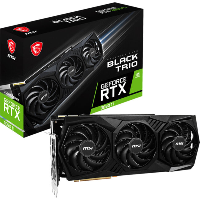 Видеокарта MSI GeForce RTX 3090 Ti BLACK TRIO 24G Видеокарта MSI GeForce RTX 3090 Ti BLACK TRIO 24G