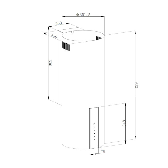 Вытяжка KORTING Korting KHC 35969 DW Cylinder Вытяжка KORTING Korting KHC 35969 DW Cylinder