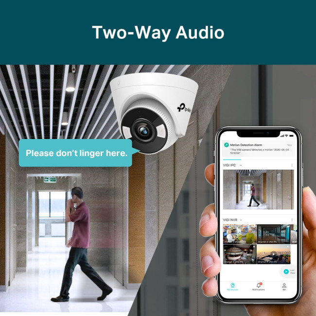 Турельная камера 5 Мп с цветным ночным видением TP-Link VIGI C450(2.8mm)