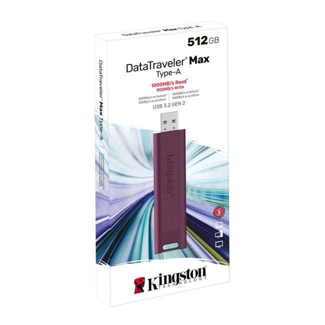 Флэш USB Kingston 512GB USB 3.2 Gen 2 DataTraveler Max Type A Kingston DTMAXA/512GB Флэш USB Kingston 512GB USB 3.2 Gen 2 DataTraveler Max Type A Kingston DTMAXA/512GB