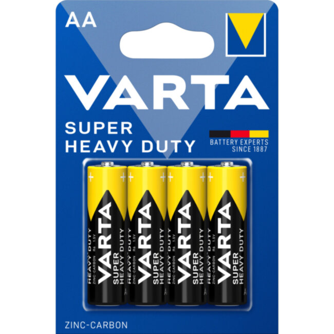 Батарейка Varta SUPERLIFE R6 AA BL4 Heavy Duty 1.5V (2006) (4/48/240) VARTA 02006101414
