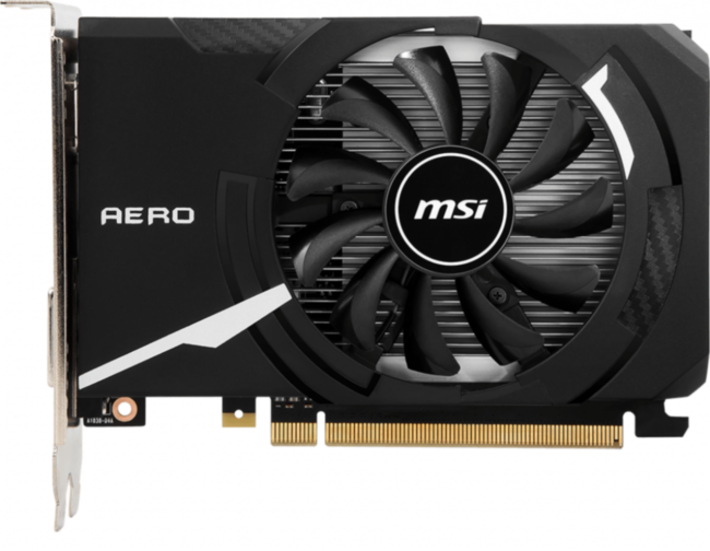 Видеокарта MSI GeForce GT 1030 AERO ITX 4GD4 OC