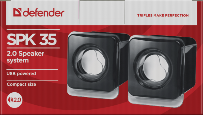 Defender#1 Акустическая 2.0 система SPK 35 5 Вт, питание от USB Defender SPK 35