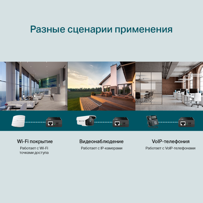 PoE инжектор TP-Link PoE150S PoE инжектор TP-Link PoE150S