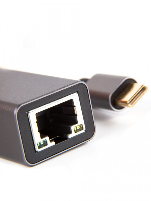 Кабель-переходник USB 3.1 Type-C -->RJ-45 1000Mbps Ethernet, Aluminum Shell, 0.15м VCOM <DU320M> VCOM DU320M Кабель-переходник USB 3.1 Type-C -->RJ-45 1000Mbps Ethernet, Aluminum Shell, 0.15м VCOM <DU320M> VCOM DU320M