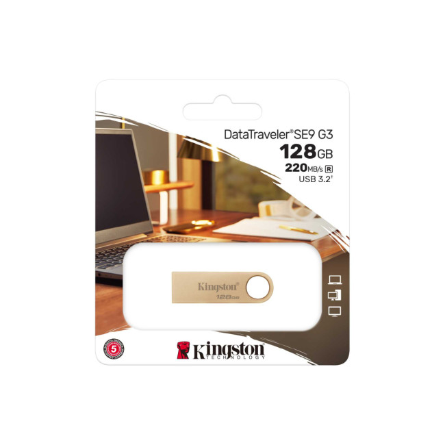 Флэш USB Kingston 128GB 220MB/s Metal USB 3.2 Gen 1 DataTraveler SE9 G3 Kingston DTSE9G3/128GB Флэш USB Kingston 128GB 220MB/s Metal USB 3.2 Gen 1 DataTraveler SE9 G3 Kingston DTSE9G3/128GB