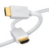 Greenconnect Кабель 0.3m HDMI версия 2.0 HDR 4:2:2, Ultra HD, 4K 60 fps 60Hz/5K*30Hz, 3D, AUDIO, 18.0 Гбит/с, 28/28 AWG, OD7.3mm, тройной экран, белый, GCR-HM761-0.3m Greenconnect HDMI (m) - HDMI (m) 0.3м