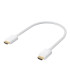 Greenconnect Кабель 0.3m HDMI версия 2.0 HDR 4:2:2, Ultra HD, 4K 60 fps 60Hz/5K*30Hz, 3D, AUDIO, 18.0 Гбит/с, 28/28 AWG, OD7.3mm, тройной экран, белый, GCR-HM761-0.3m Greenconnect HDMI (m) - HDMI (m) 0.3м