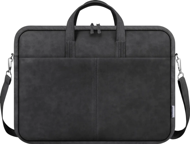 Defender Сумка для ноутбука Solid 15.6" PU кожа, черный, карман Defender 26091