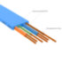 GCR Патч-корд PROF плоский прямой 0.3m, UTP медь кат.6, синий, 30 AWG, ethernet high speed 10 Гбит/с, RJ45, T568B, GCR-53086 Greenconnect RJ45(m) - RJ45(m) Cat.6 UTP  0.3м синий
