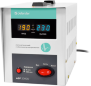 Стабилизатор напряжения ASF 2000D напольный 1200Вт метал корпус, 2 розетки Defender 99037
