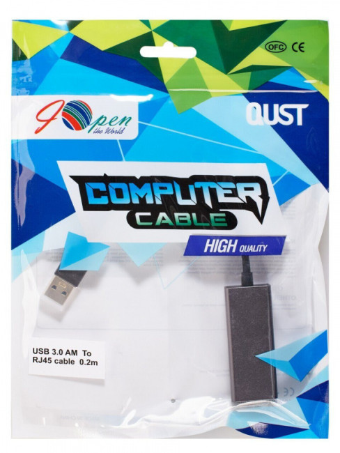 Кабель-переходник USB 3.0 (Am) --> LAN RJ-45 1000 Mbps, Alum Shell, iOpen (Aopen/Qust) <ADU312M> VCOM ADU312M Кабель-переходник USB 3.0 (Am) --> LAN RJ-45 1000 Mbps, Alum Shell, iOpen (Aopen/Qust) <ADU312M> VCOM ADU312M