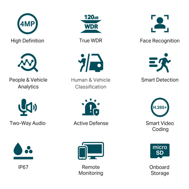 Цилиндрическая IP камера TP-Link VIGI C340S(4mm) Цилиндрическая IP камера TP-Link VIGI C340S(4mm)