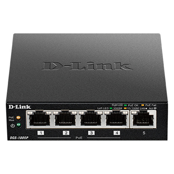 Коммутатор D-Link DGS-1005P/B1A