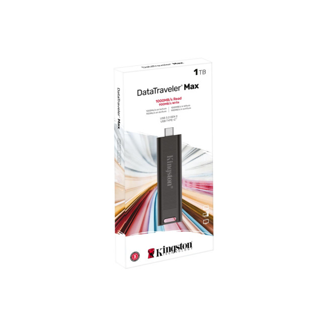 Флэш USB Kingston 1TB USB 3.2 Gen 2 DataTraveler Max Kingston DTMAX/1TB Флэш USB Kingston 1TB USB 3.2 Gen 2 DataTraveler Max Kingston DTMAX/1TB