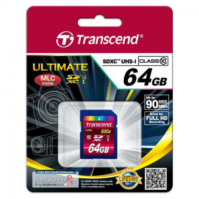 Карта памяти Transcend TS64GSDXC10U1
