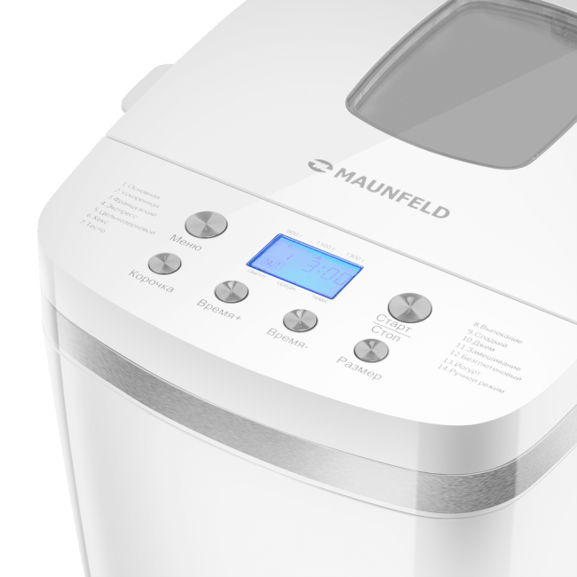 Хлебопечь MAUNFELD MAUNFELD MBM-1300DPW Хлебопечь MAUNFELD MAUNFELD MBM-1300DPW