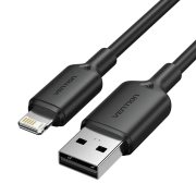Кабель Vention USB 2.0 AM/Lightning 8M для iPad/iPhone 2.4A Черный Vention LAMBF