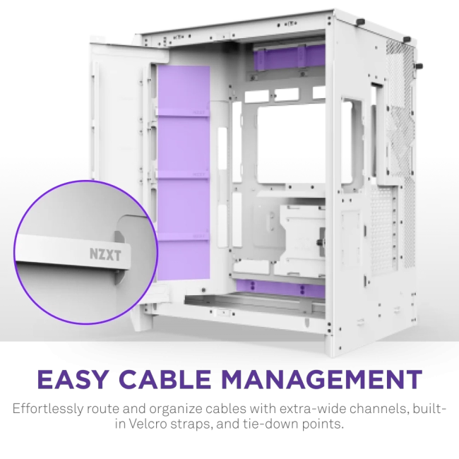 Корпус без блока питания NZXT H9 Flow RGB+ CM-H92FW-P1 Корпус без блока питания NZXT H9 Flow RGB+ CM-H92FW-P1
