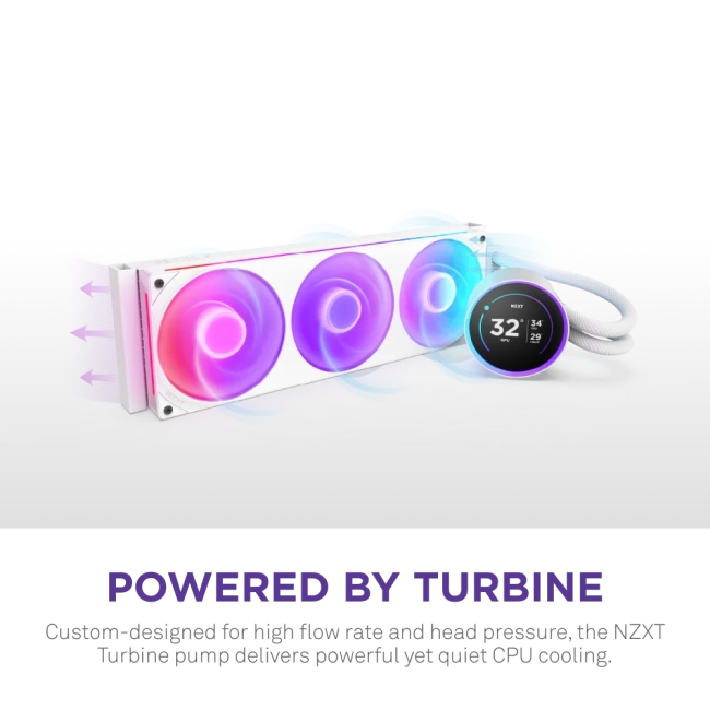 Система жидкостного охлаждения для ПК NZXT Kraken Elite 420 RGB RL-KR42E-W2 Система жидкостного охлаждения для ПК NZXT Kraken Elite 420 RGB RL-KR42E-W2