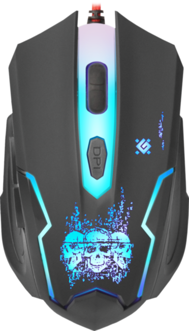 Defender Проводная игровая мышь Skull GM-180L оптика,6кнопок,800-3200dpi Defender Skull GM-180L