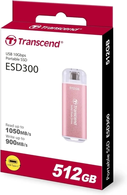 Флеш-накопитель Transcend TS512GESD300P Флеш-накопитель Transcend TS512GESD300P
