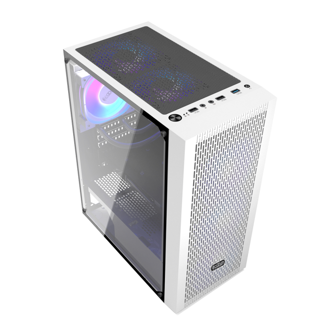 Корпус без блока питания PcCooler MA100 MESH WH Корпус без блока питания PcCooler MA100 MESH WH