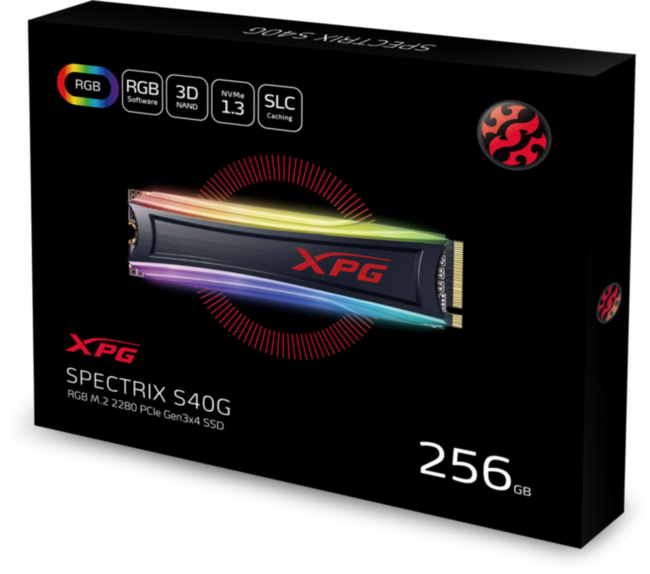 Твердотельный накопитель XPG SPECTRIX S40G AS40G-256GT-C Твердотельный накопитель XPG SPECTRIX S40G AS40G-256GT-C