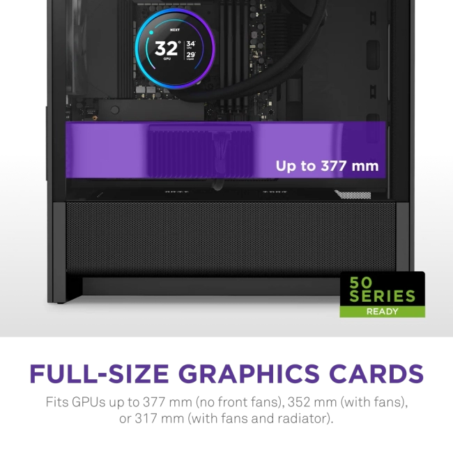 Корпус без блока питания NZXT H3 Flow CC-H31FB-01 Корпус без блока питания NZXT H3 Flow CC-H31FB-01