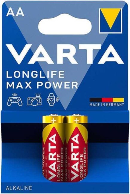 Батарейка Varta LONGLIFE MAX POWER (MAX TECH) LR6 AA BL2 Alkaline 1.5V (4706) (2/40/200) Батарейка Varta LONGLIFE MAX POWER (MAX TECH) LR6 AA BL2 Alkaline 1.5V (4706) (2/40/200) (04706101412)
