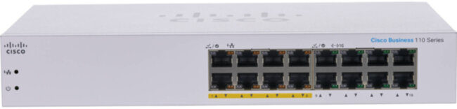 Коммутатор Cisco CBS110-16PP-EU