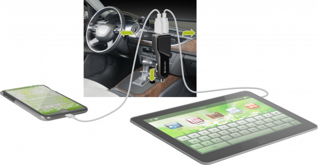 Defender Автомобильный адаптер UCA-34 2xUSB, 5V/3.4А Defender UCA-34