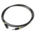 GCR Удлинитель аудио 5.0m jack 3,5mm/jack 3,5mm черный, желтая окантовка, ультрагибкий, 28AWG, M/F, Premium GCR-STM1114-5.0m, экран, стерео Greenconnect jack 3,5mm (m) - jack 3,5mm (f) 5 черный