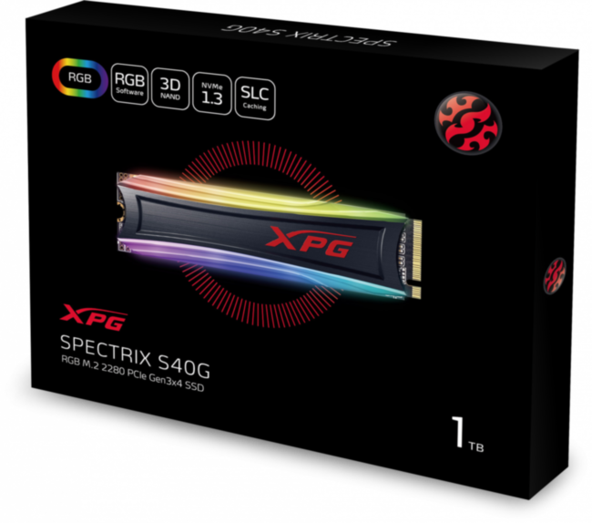 Твердотельный накопитель XPG SPECTRIX S40G AS40G-1TT-C Твердотельный накопитель XPG SPECTRIX S40G AS40G-1TT-C