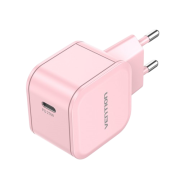 Сетевое зарядное устройство Vention на 1 порт USB С 20W  Розовый, шт. Vention FEJP0-EU Сетевое зарядное устройство Vention на 1 порт USB С 20W  Розовый, шт. Vention FEJP0-EU
