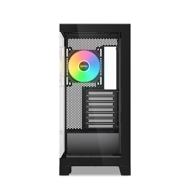 Корпус ПК без блока питания SAMA V50 Black V50-BKADA4X1-GL