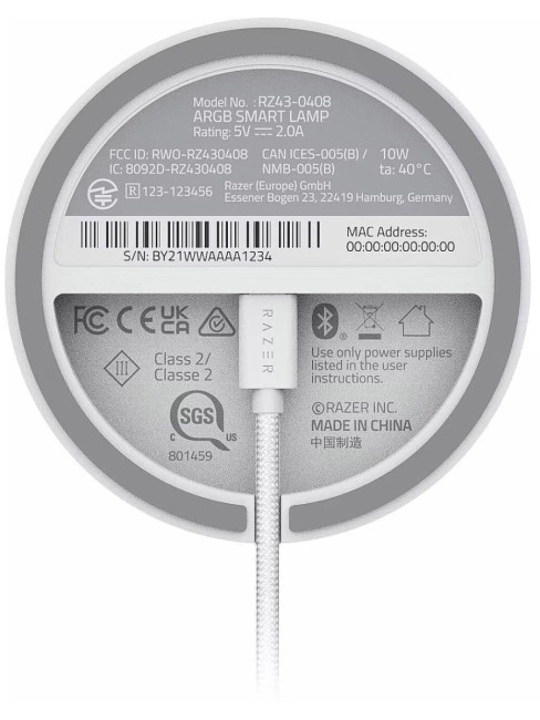 Светильник Razer Aether Smart Lamp Razer RZ43-04070100-RGWB Светильник Razer Aether Smart Lamp Razer RZ43-04070100-RGWB